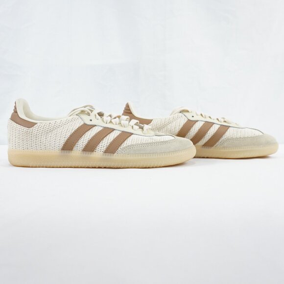 Adidas Samba OG Sneakers In Cream White/Cardboard/Sand (JI3185) - Men's Size 8 - Picture 4 of 12